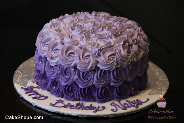 Purple Rosette Cake 1280