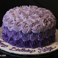 Purple Rosette Cake 1280