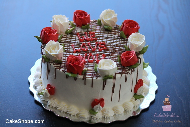 Rose Chocolate Cake 1276