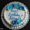 Blue Rose Cake 1271