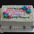 Pink n Blue Rose Cake 1264