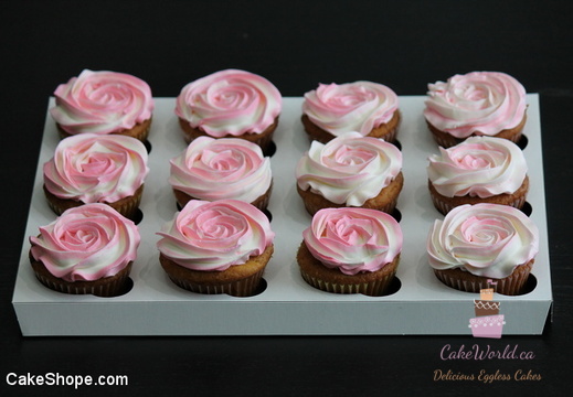 Pink Rose Cupcake 1245