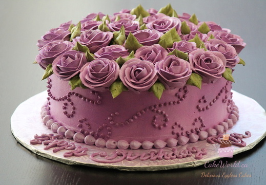 Rose Top Cake 1237