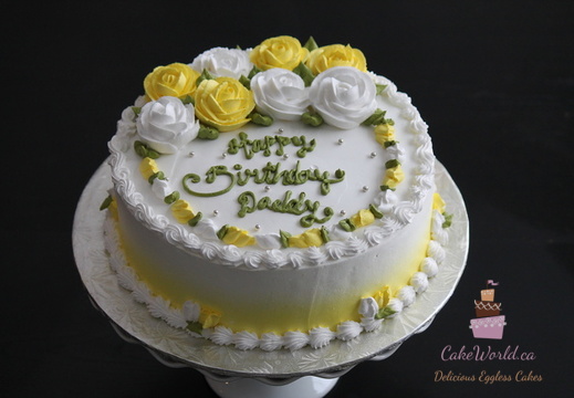 Yellow Rose Cake 1233