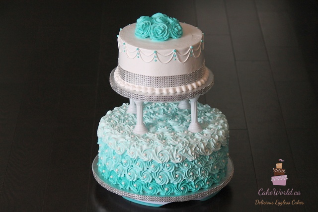 Tiered Rosette cake 1179