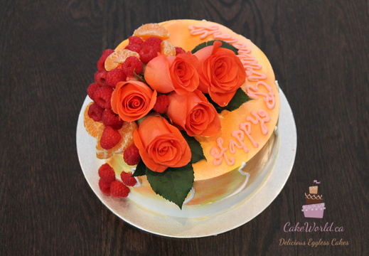 Rose Raspberry Cake  1168