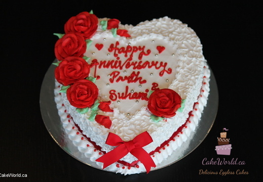 Anniversary Heart Cake 1162
