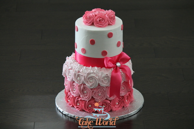 Pink Rossette Wedding Cake 1363.JPG