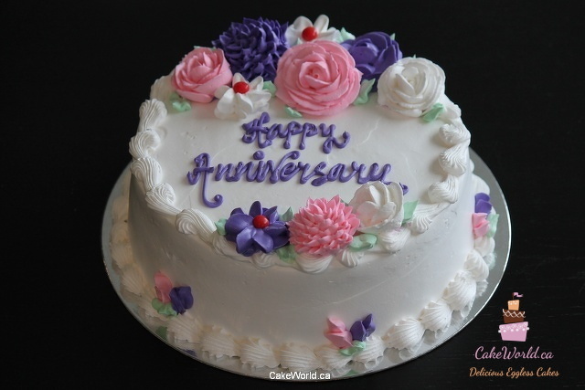 Anniversary Flower Cake 2137