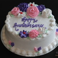 Anniversary Flower Cake 2137