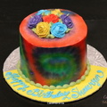 Colorful RoseTop Cake 2091