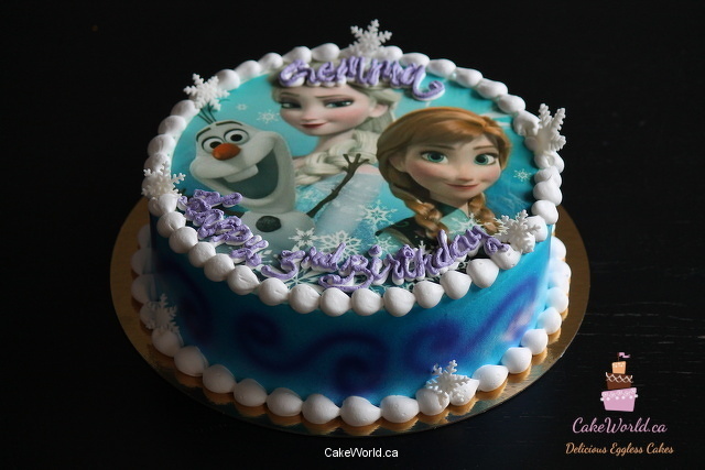 Elsa Anna photo Cake 2026