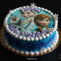 Elsa Anna photo Cake 2026