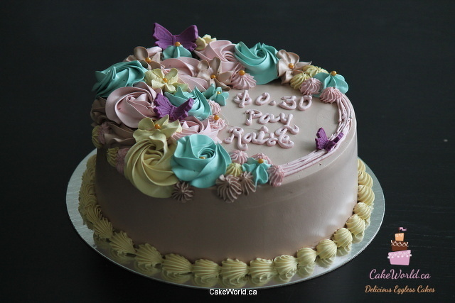 Pastel Flower Cake 2158