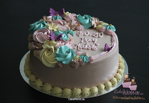 Pastel Flower Cake 2158
