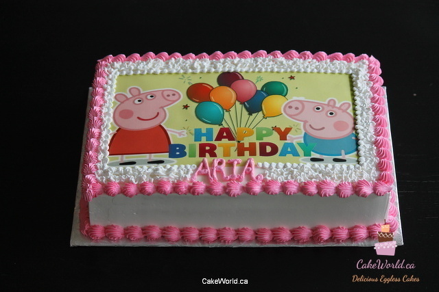 Peppa Pig Photo Cake 2166
