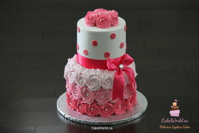 Pink Rosette Cake 2012