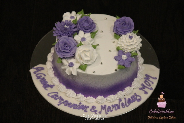 Purple Flower Cake 2066