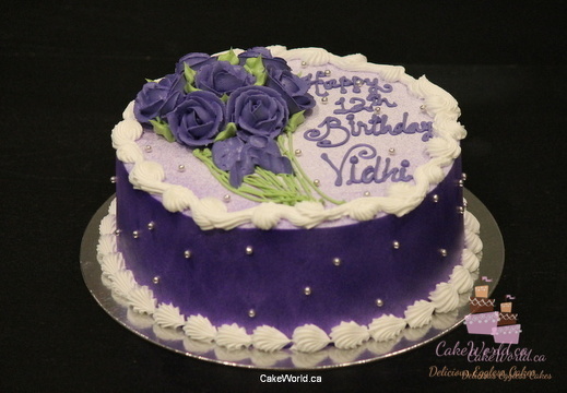 Purple Flower Cake 2086