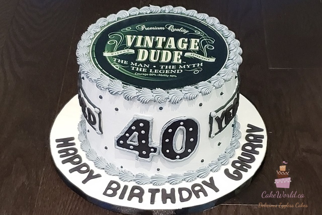 Gaurav 40 Cake