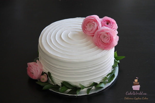 Pink Rose Swirl Cake