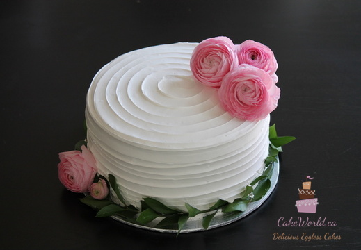 Pink Rose Swirl Cake