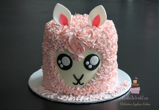Pink Llama Cake