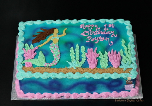 Peyton Mermaid Cake 3011
