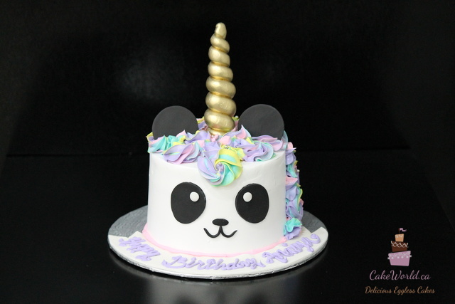 Panda Unicorn Cake 3017