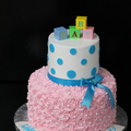 Baby Shower Little One Tiered Cake