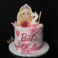 Barbie theme cake 