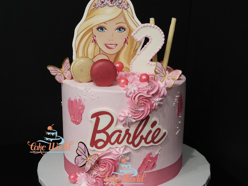 Barbie theme cake 